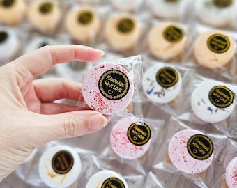 Mini Shower Steamer Party Favours - Individually Wrapped Wedding favours - Highly Scented in Biodegradable bag - Handmade in UK - Vegan