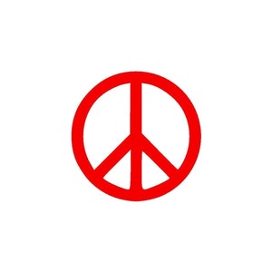 Peace Symbol Vinyl Decal Die Cut Sticker