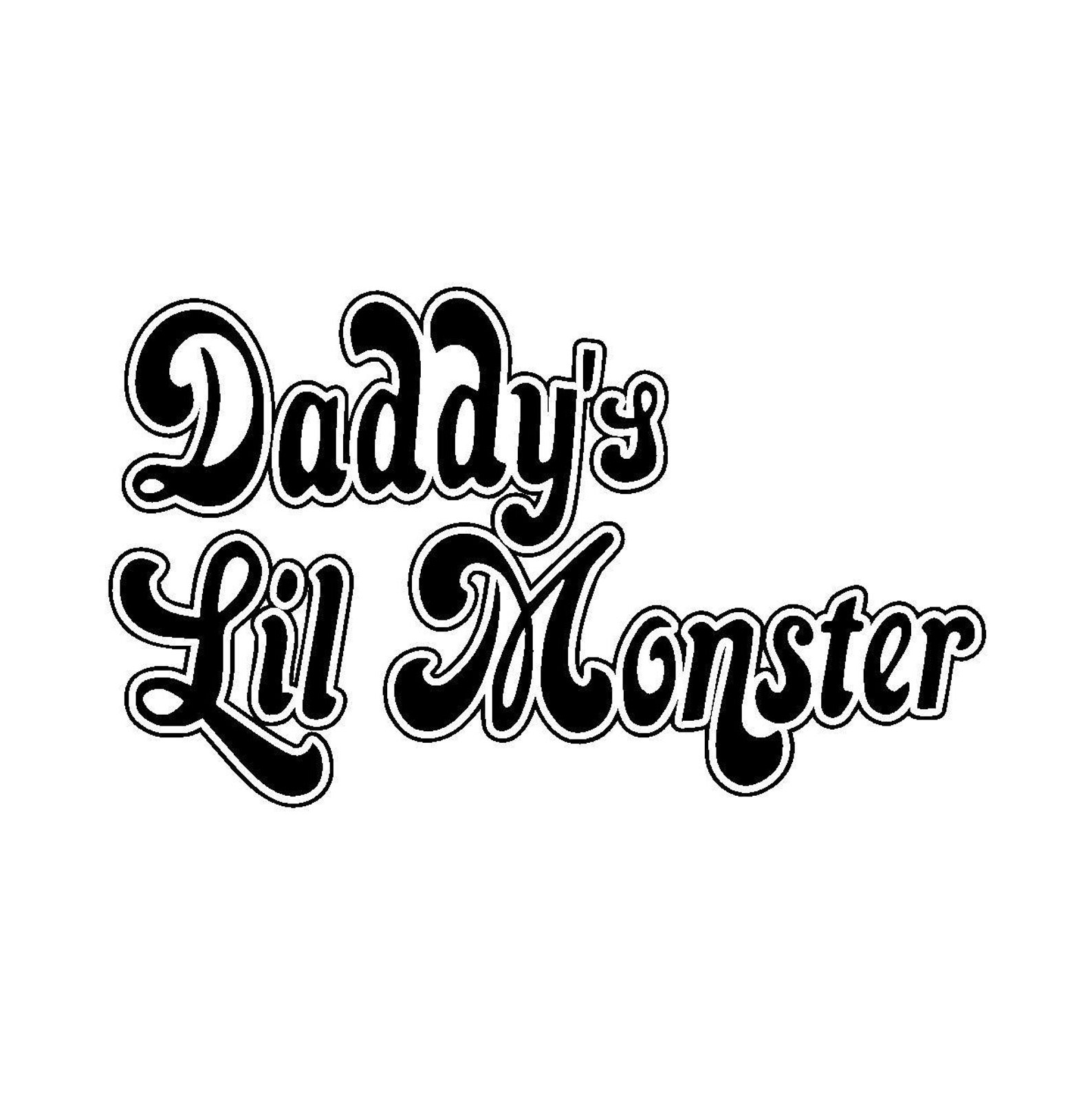 Suicide Squad Daddy's Lil Monster Vinyl Black Gloss.