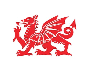 Welsh Dragon Vinyl Decal Die Cut Sticker