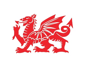 Welsh Dragon Vinyl Decal Sticker