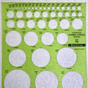 STAEDTLER Professional Combo Circle Template #977 110, Circle Stencil