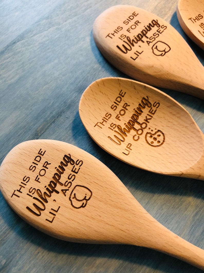 Benutzerdefinierte Peitsche Cookies Lil Holz Loffel Etsy
