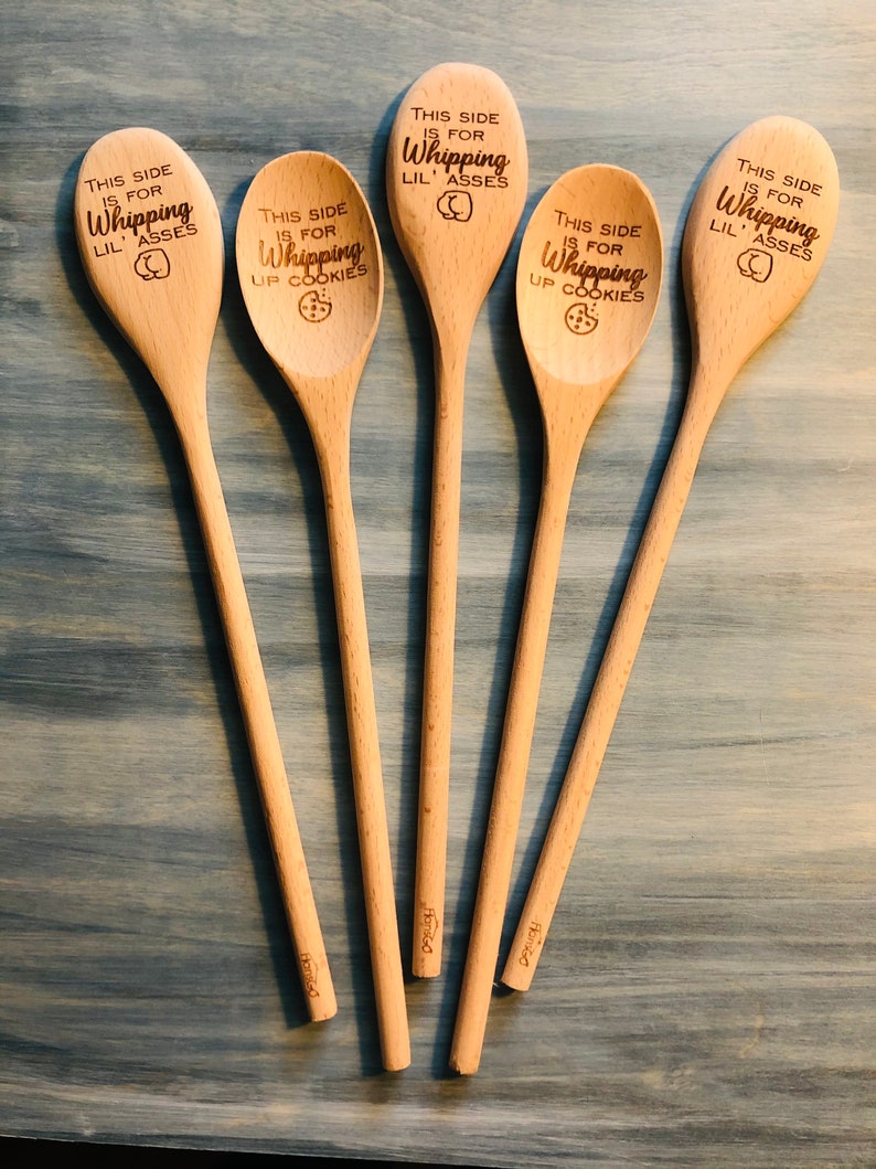 Benutzerdefinierte Peitsche Cookies Lil Holz Loffel Etsy