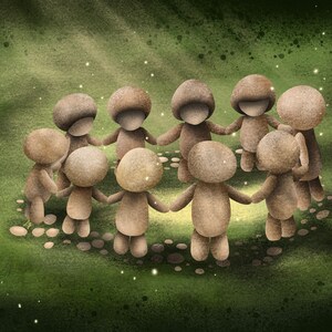 Fairy Circle Mushroom art print