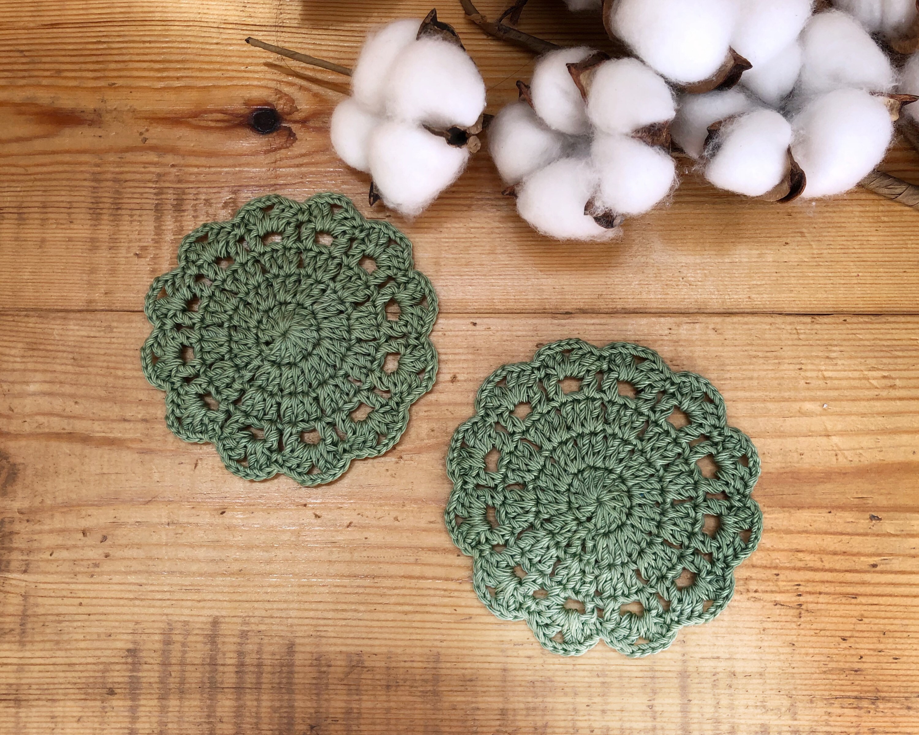 Crochet coasters Round table mats Cute coasters Etsy
