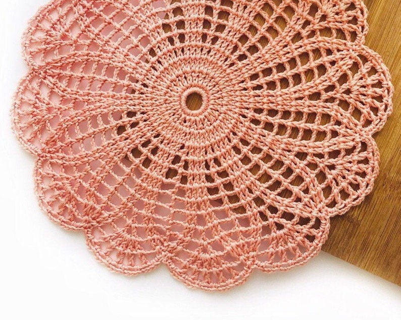 individual crochet redondo