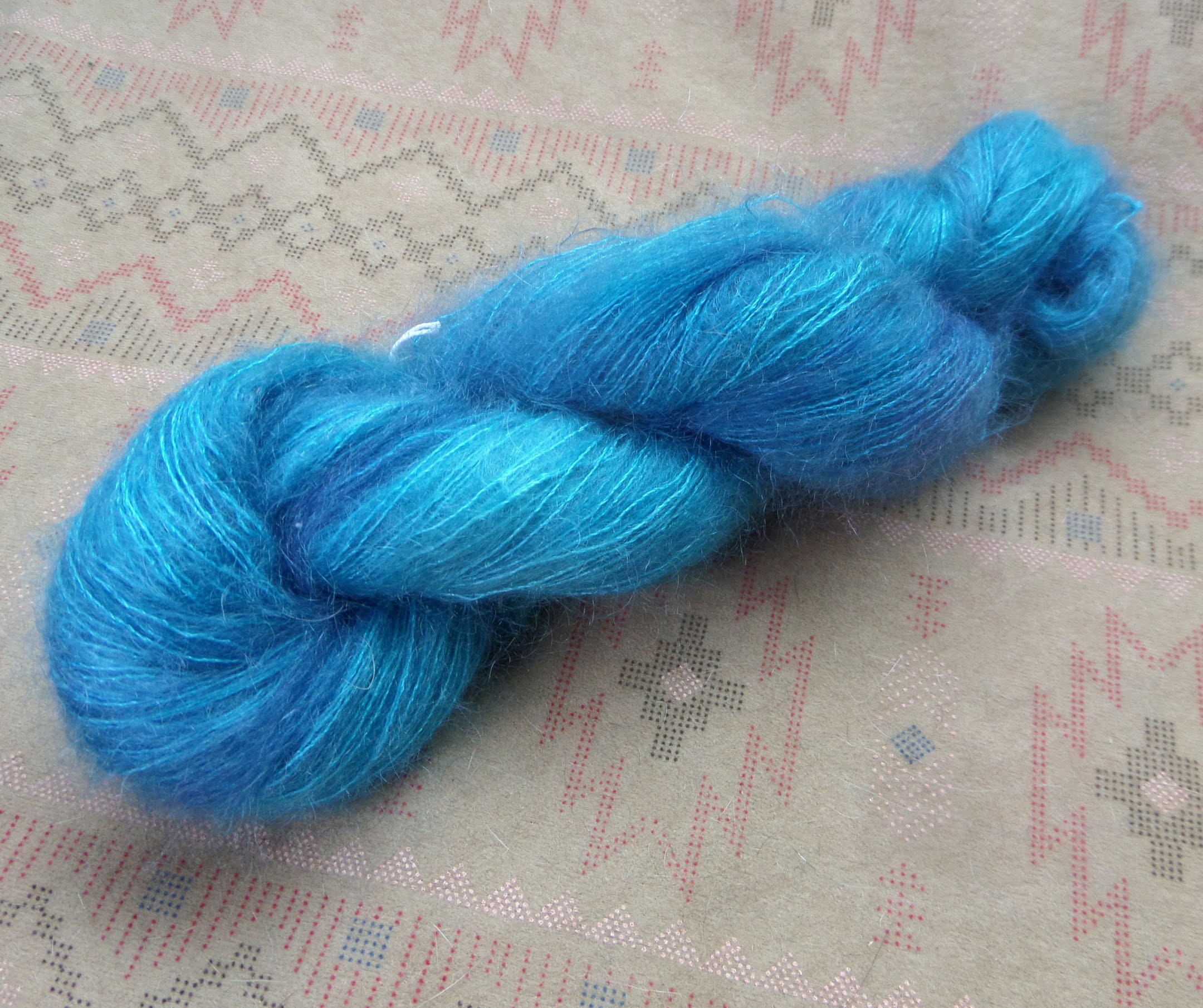 Hand Dyed Mohair Yarn Ultrafine Kid Mohair and Silk Lace Etsy