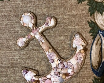 17" Handmade Nautical Anchor Wall Hook Jewelry Hanger, Key Rack, Hat Rack, Coat Hanger