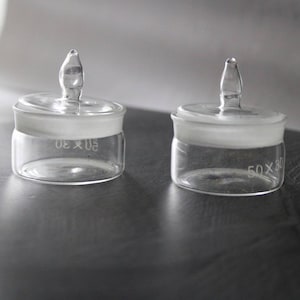 Pharmacy bottles vintage Glass container with cover Chemistry gift Apothecary kit for witch herbs
