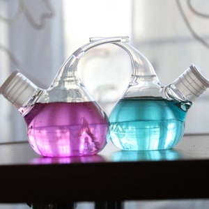 Small glass dropper bottles Pharmacy Chemistry or science gift Laboratory Apothecary kit Medicine bottles