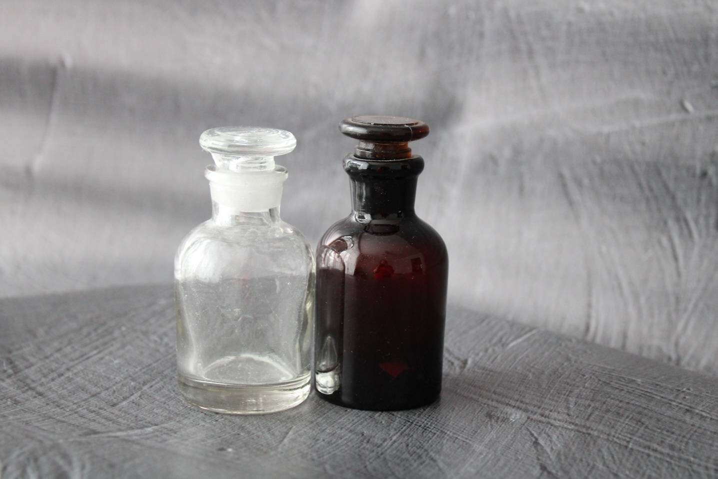 Miniatur Flaschen Apothekergläser braun und klar Glasflaschen | Etsy