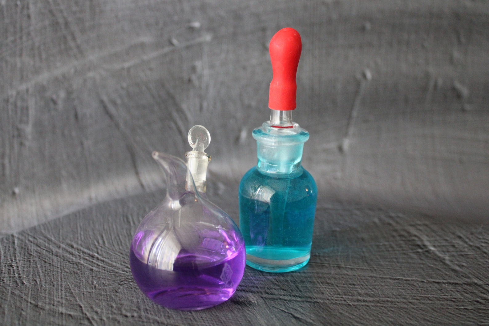 Glass Dropper Bottles, Chemistry or Science Gift, Laboratory Apothecary