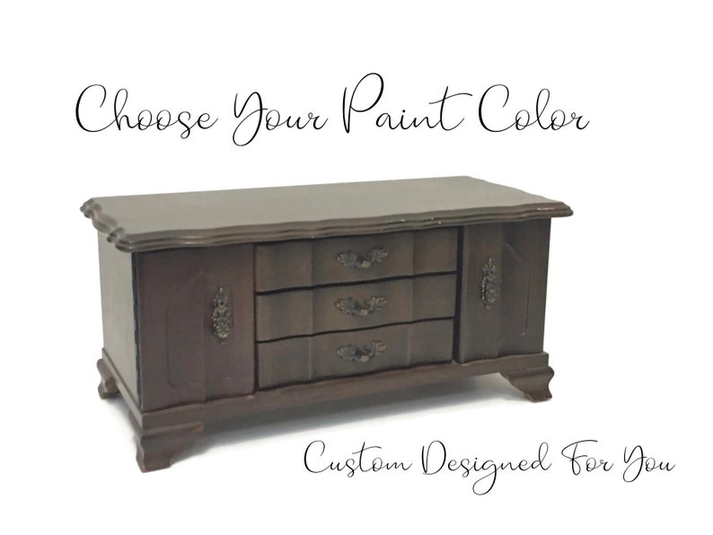 Custom Large Musical Jewelry Box Personalized Hand Painted Etsy