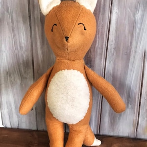Fox  Instant Digital Printable Sewing Pattern with Step by Step Tutorial