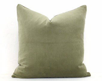 Green Cushion Cover Olive Coral Taupe Green Throw Pillow Zipper Sage Floral Pillow Cover Sage Green Pillow Green Floral Pillow