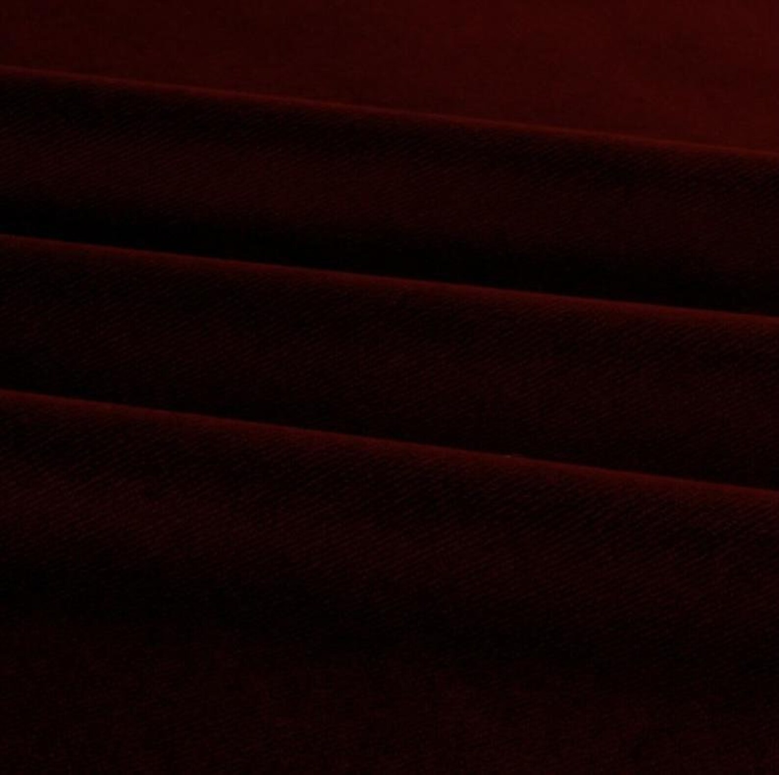 Burgundy Velvet Upholstery Fabric by the Yard // Solid Velvet | Etsy