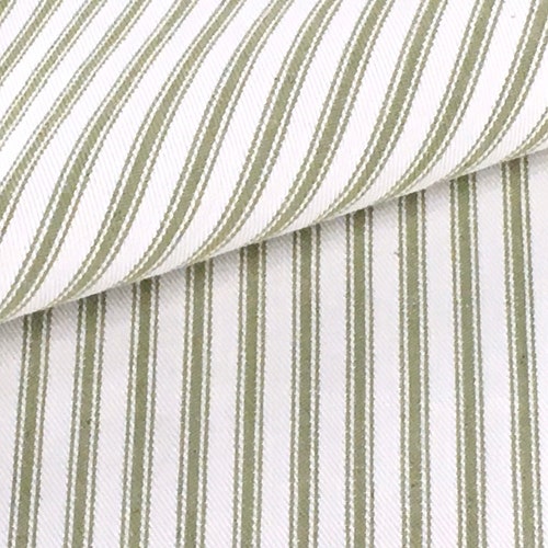 Gray Floral Upholstery Fabric by the Yard // Floral Stripe Etsy