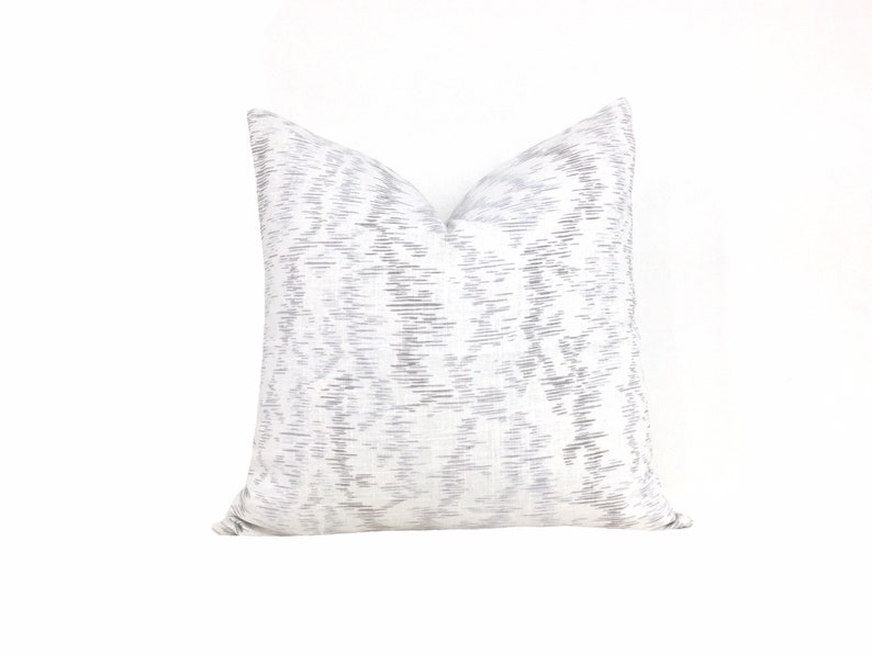White and Gray Pillow Cover Decorative Abstract Throw Pillow Cover C22