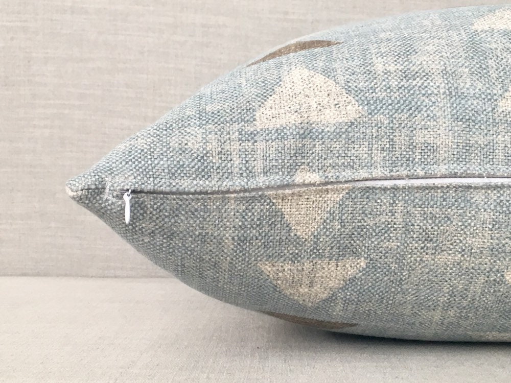 Light Denim Blue Mudcloth Pillow Cover // Boho Throw Pillow Etsy