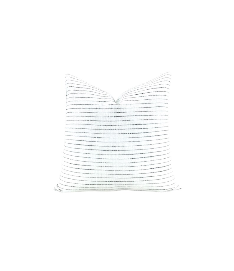 Black and White Lumbar Pillow Cover // Striped Lumbar Pillow Etsy