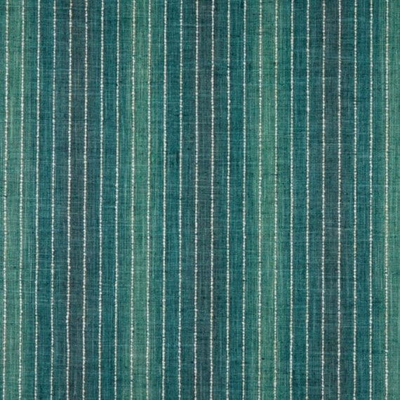 Ombre Stripe Blue Green Upholstery Fabric By The Yard // Blue Etsy