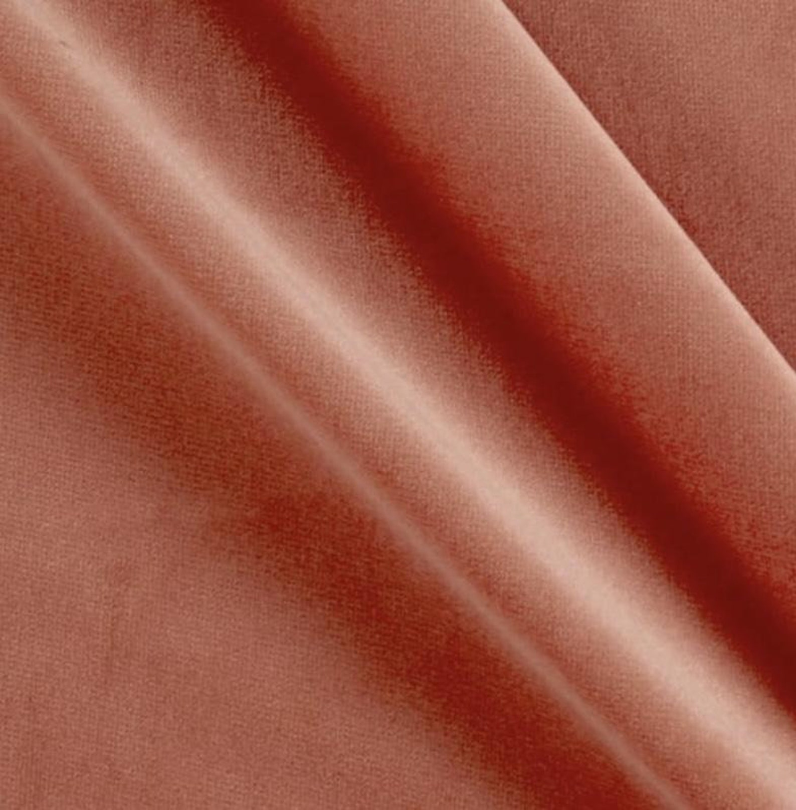 Peach Velvet Upholstery Fabric by the Yard // Solid Color | Etsy