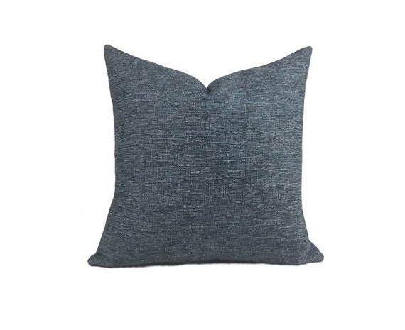 Abbey Shea Indigo Woven Indigo Pillow Cover Both Sides Etsy