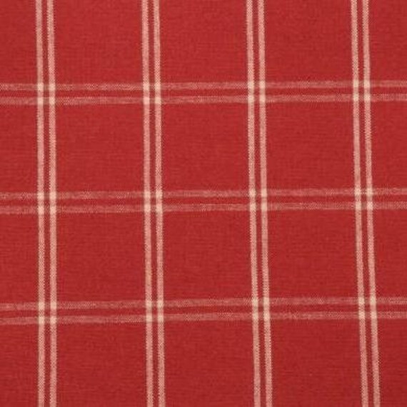 Rot und Weiß Karierte Polsterstoff Stoff Bulk Stock / Hell rot | Etsy