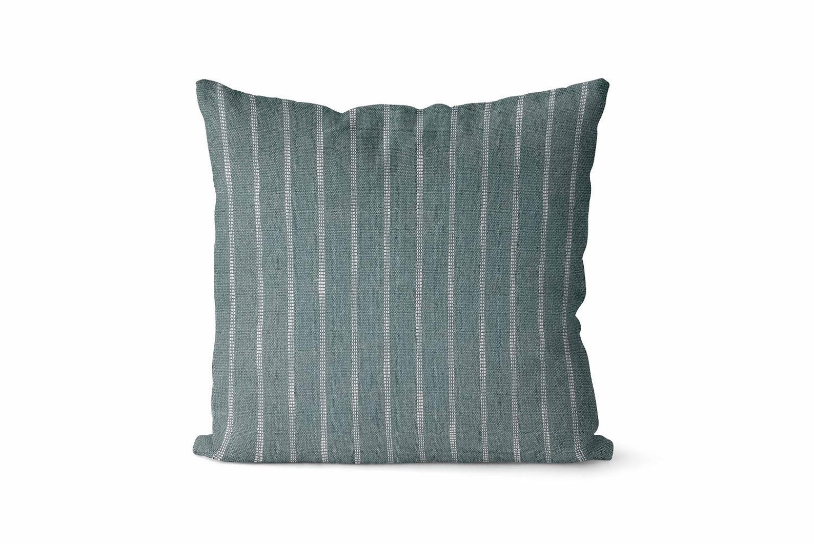 Dark Sage Green Pillow Cover // Woven Striped Pillow Cover // Etsy