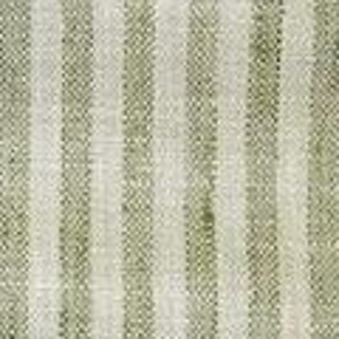 Lime Green and Beige Stripe Upholstery Fabric by the Yard // Etsy