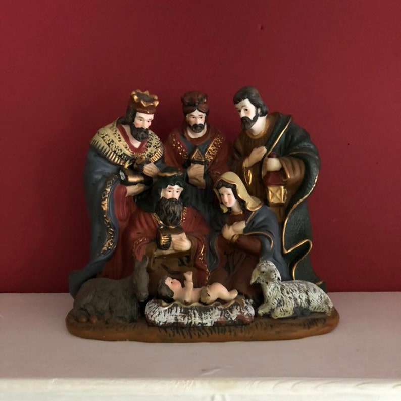 Christmas Nativity Scene Vintage Relgious Decor