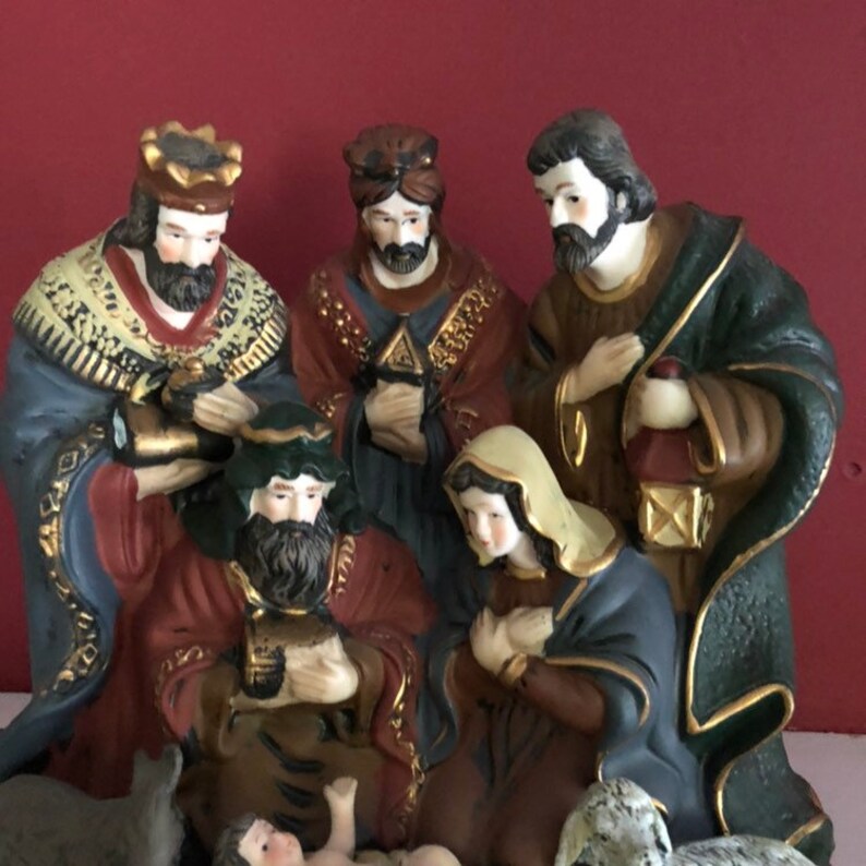Christmas Nativity Scene Vintage Relgious Decor