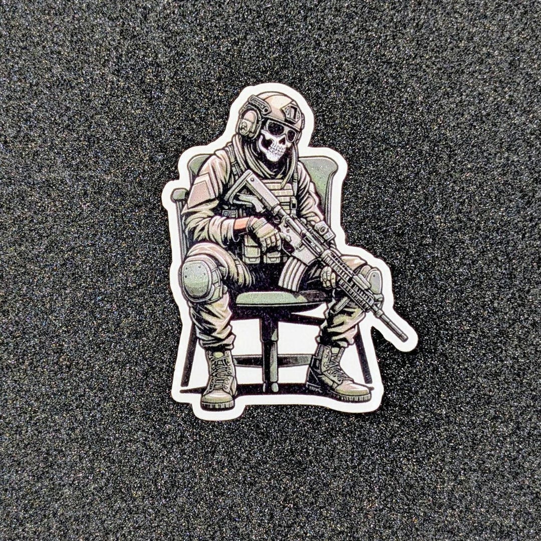 Ghost Sticker Codm COD Ghost Inspired - Masked Tactical Character Sticker - Etsy