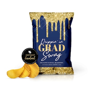 Graduation Printable Chip Bag, Grad Swag Chip Bag, Graduation Swag, Graduation Party Favor, Graduation Treat Bag, Grad Digital Templett
