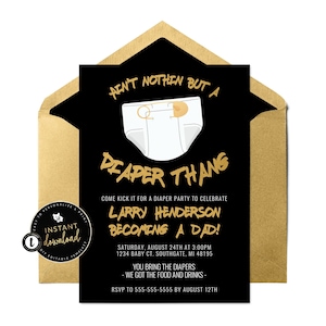 Baby pamper party invitations 2025