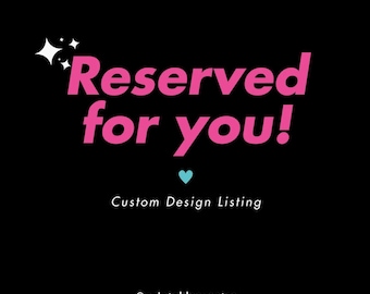 Reserved for Tonika | Custom Booklet