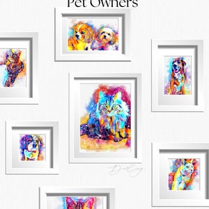 Happy Gotcha Day-cadeau - aangepaste aquarel portret reddingshond afbeelding 10