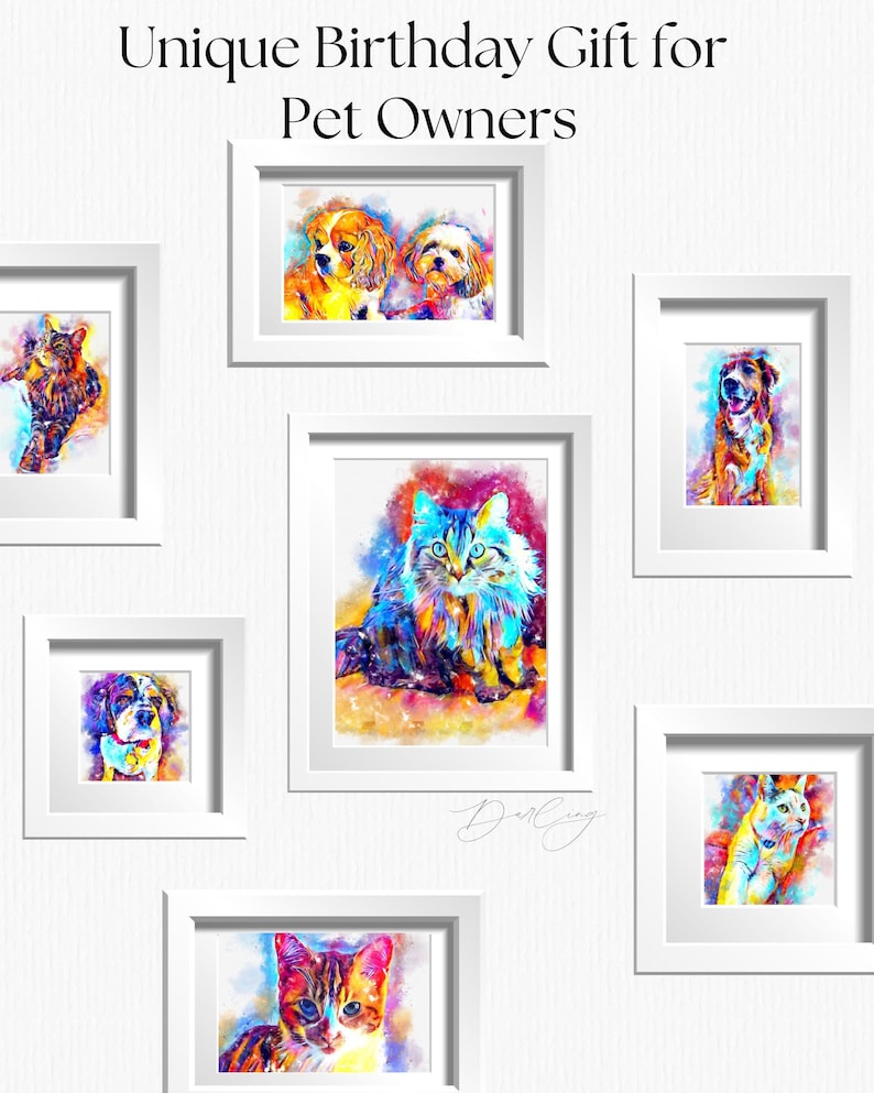 Happy Gotcha Day-cadeau - aangepaste aquarel portret reddingshond afbeelding 10