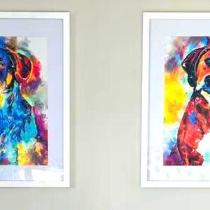 Happy Gotcha Day-cadeau - aangepaste aquarel portret reddingshond afbeelding 11