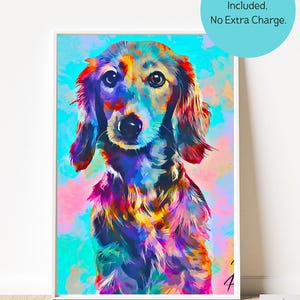 Ritratto di cane personalizzato da foto - Illustrazione personalizzata di animali domestici, regalo per gli amanti dei cani