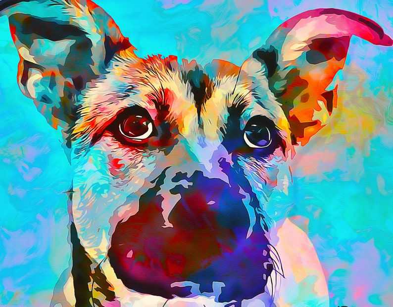 custom pet portraitdog portrait custom dog portrait image 0