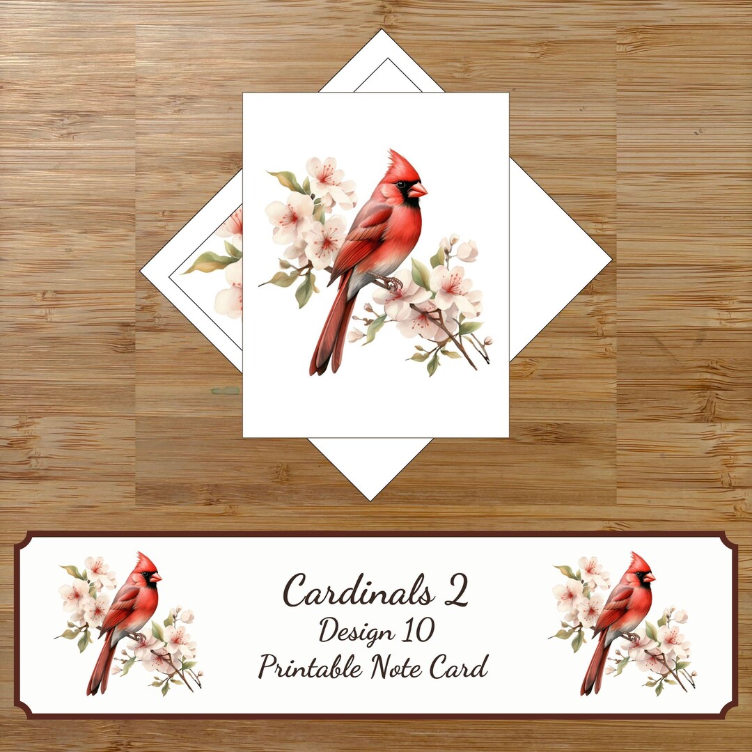 Printable Note Card and Envelope Liner in 3 Sizes Thank You Card ...
