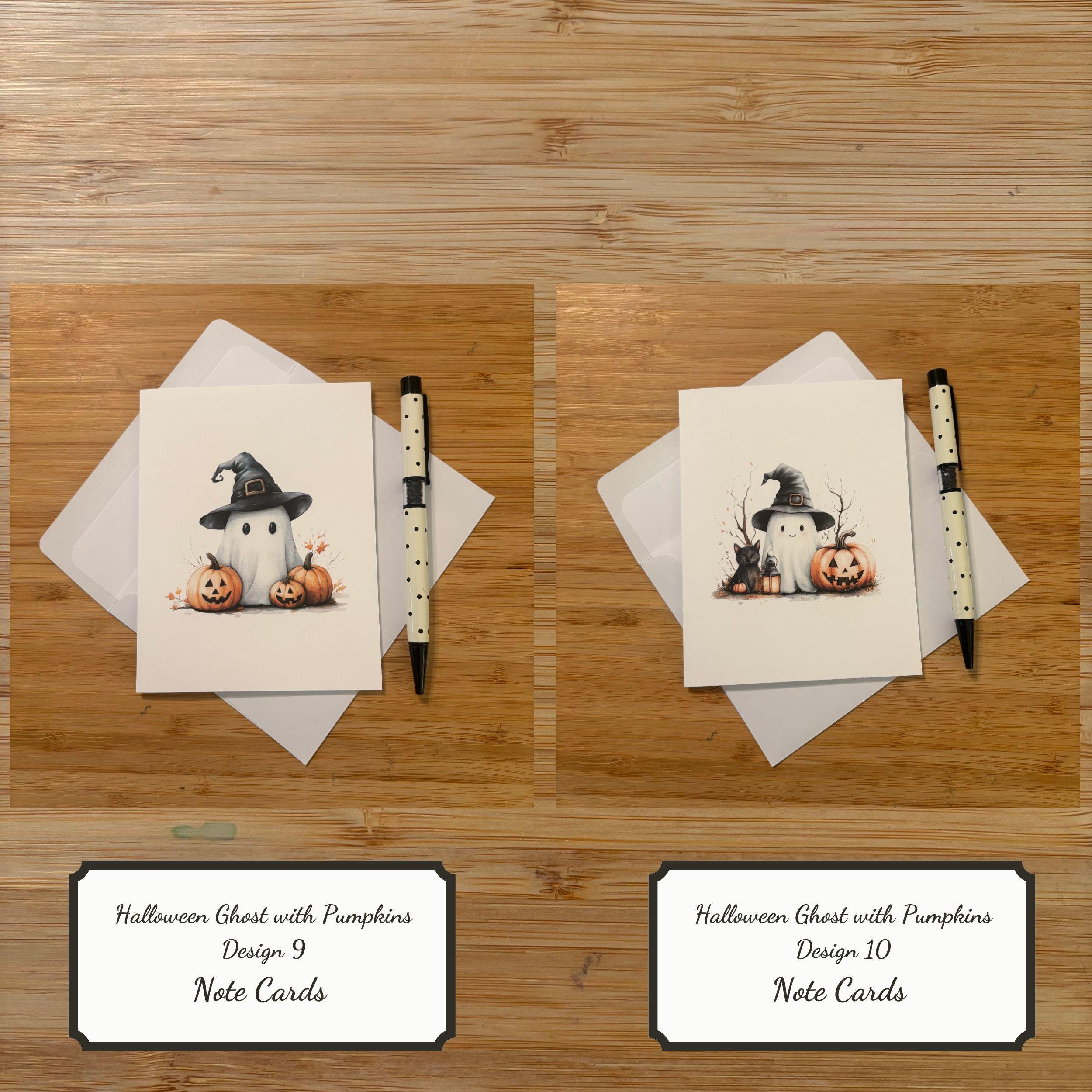 Halloween Greeting Cards With Envelopes Halloween Thank You Cards - 24 ...