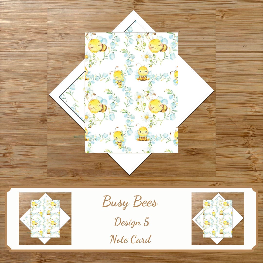 Note Cards With Envelopes Thank You Card Birthday Card Invitation Busy ...