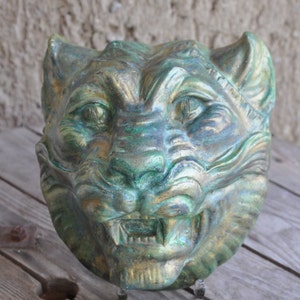 Tiger Wall Head Plaster Decor/ Wall Art
