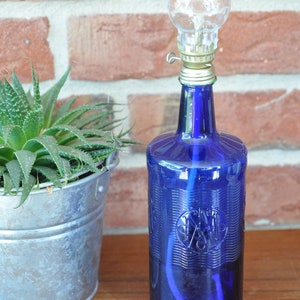 Garden torch / oil lamp - UP Recycling &quot;Acqua Morelli Sparkling&quot; bottle