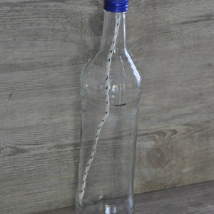 Garden torch / oil lamp – UP Recycling &quot;Transparent Bottle - Vodka&quot;