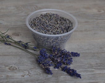 Dried lavender flowers