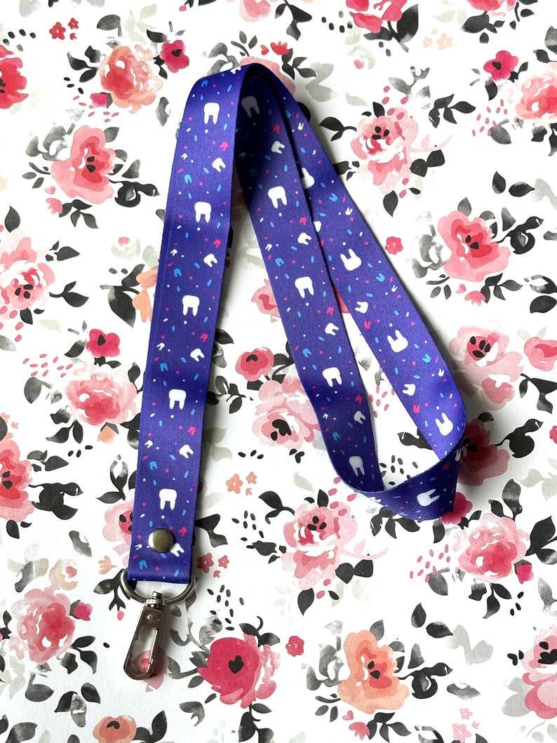Bunny Poptarts Soft Nylon Lanyard - 2.5cm / Rectangle Swivel Snap Hook ...